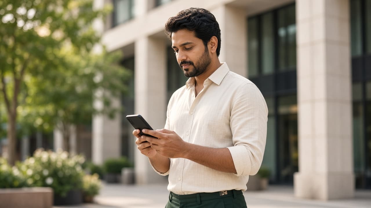 Cloud Based ERP Software in India — staff using a phone for ERP attendance and approvals. Cloud ERP by ZemERP.
